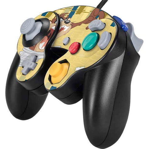 Looney Tunes Tasmanian Devil Swirl Cream Nintendo GameCube Controller Skin