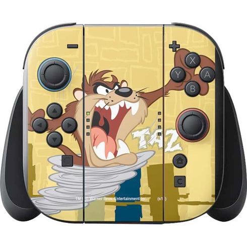 Looney Tunes Tasmanian Devil Swirl Cream Nintendo Switch 2 (2025) with Joy-Con Skin