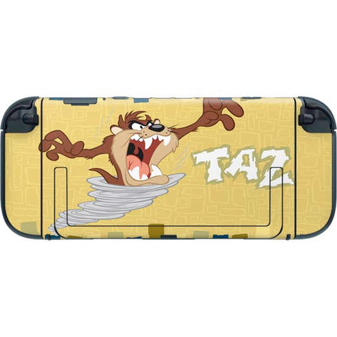 Looney Tunes Tasmanian Devil Swirl Cream Nintendo Switch 2 (2025) with Joy-Con Skin