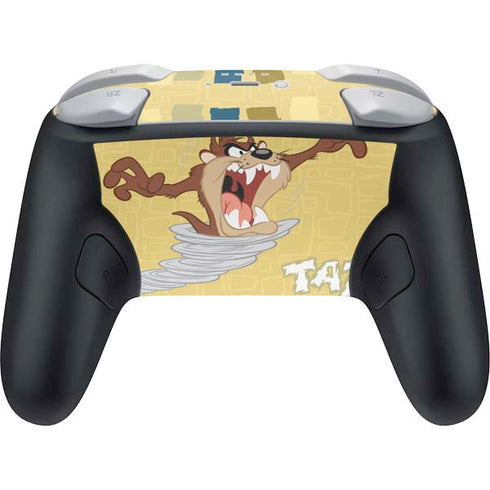Looney Tunes Tasmanian Devil Swirl Cream Nintendo Switch 2 (2025) Pro Controller Skin