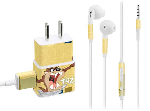 Looney Tunes Tasmanian Devil Swirl Cream Phone Charger Skin