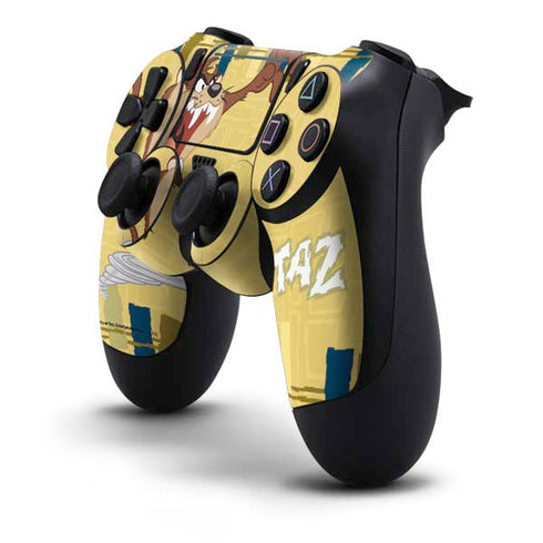 Looney Tunes Tasmanian Devil Swirl Cream PS4 Pro/Slim Controller Skin