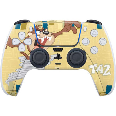 Looney Tunes Tasmanian Devil Swirl Cream PlayStation PS5 Skins