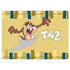 Looney Tunes Tasmanian Devil Swirl Cream Surface Laptop 2 Skin