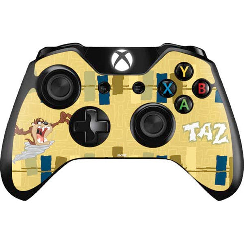 Looney Tunes Tasmanian Devil Swirl Cream Xbox One Controller Skin