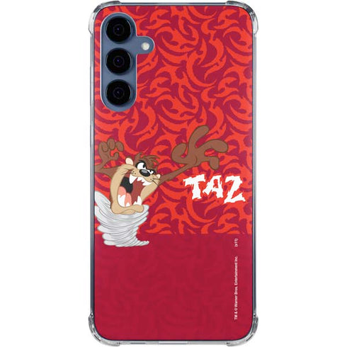 Looney Tunes Tasmanian Devil Swirl Galaxy A35 5G Clear Case
