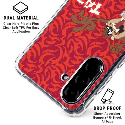Looney Tunes Tasmanian Devil Swirl Galaxy A36 5G Clear Case