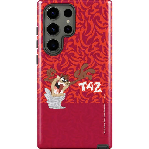Looney Tunes Tasmanian Devil Swirl Galaxy S23 Ultra Pro Case