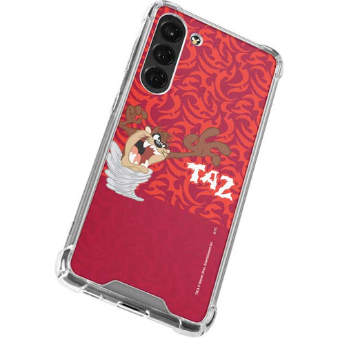 Looney Tunes Tasmanian Devil Swirl Galaxy S24 FE Clear Case