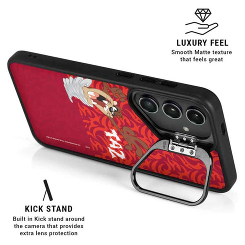 Looney Tunes Tasmanian Devil Swirl Galaxy S25 Kickstand Case