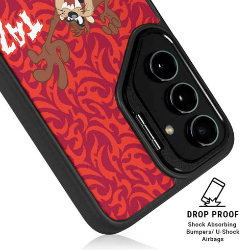 Looney Tunes Tasmanian Devil Swirl Galaxy S25 Kickstand Case