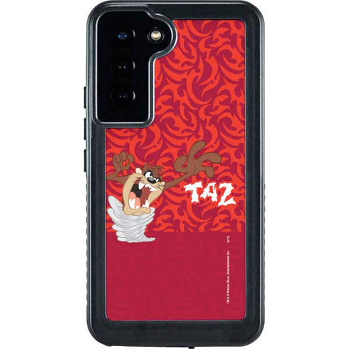 Looney Tunes Tasmanian Devil Swirl Galaxy S24 Plus Waterproof Case