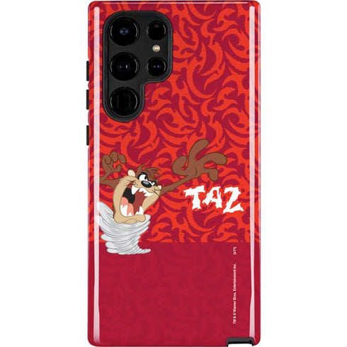 Looney Tunes Tasmanian Devil Swirl Galaxy S25 Ultra Impact Case