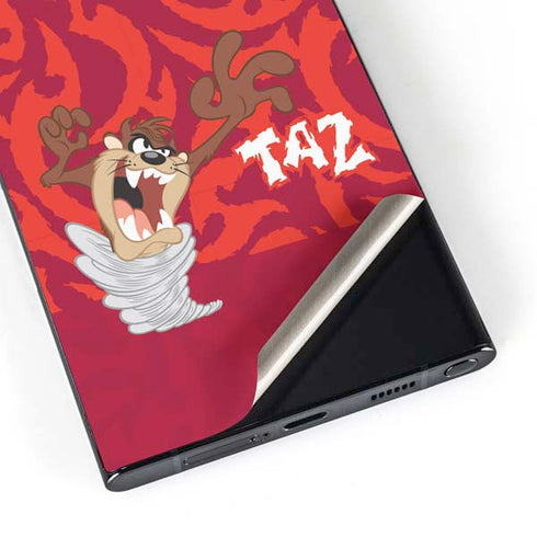 Looney Tunes Tasmanian Devil Swirl Galaxy S24 Ultra Skin