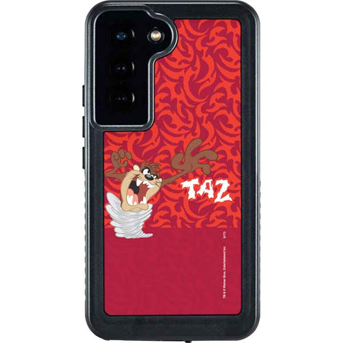 Looney Tunes Tasmanian Devil Swirl Galaxy S24 Waterproof Case