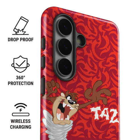 Looney Tunes Tasmanian Devil Swirl Galaxy S26 Impact Case