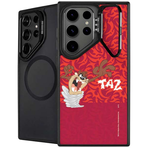 Looney Tunes Tasmanian Devil Swirl Galaxy S26 Ultra Kickstand Case
