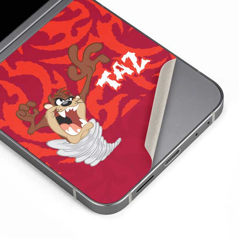 Looney Tunes Tasmanian Devil Swirl Galaxy Z Flip6 Skin