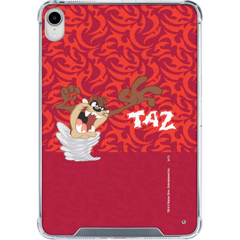 Looney Tunes Tasmanian Devil Swirl iPad 11th Gen (2025) Clear Case