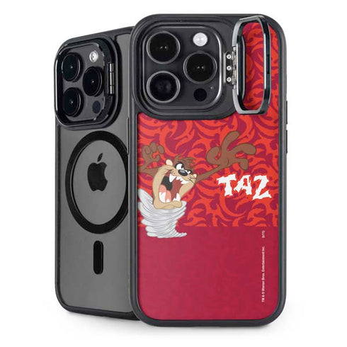 Looney Tunes Tasmanian Devil Swirl iPhone 14 Pro Kickstand Case
