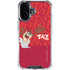 Looney Tunes Tasmanian Devil Swirl iPhone 16 Plus Clear Case