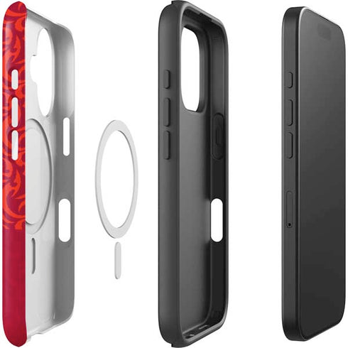 Looney Tunes Tasmanian Devil Swirl iPhone 16 Plus Magsafe Impact Case