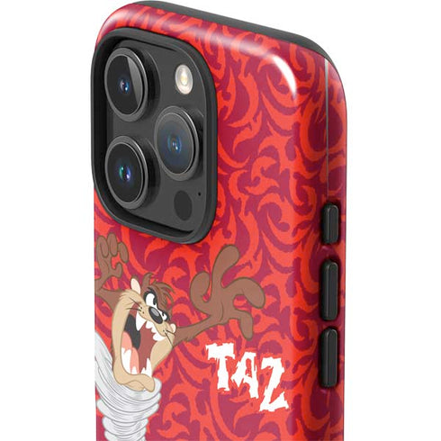 Looney Tunes Tasmanian Devil Swirl iPhone 16 Pro Impact Case