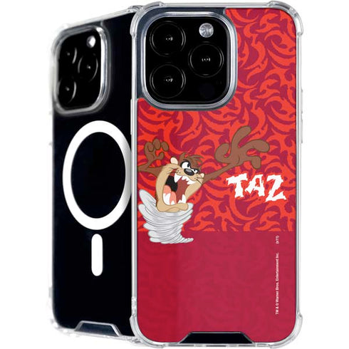Looney Tunes Tasmanian Devil Swirl iPhone 16 Pro Max MagSafe Case