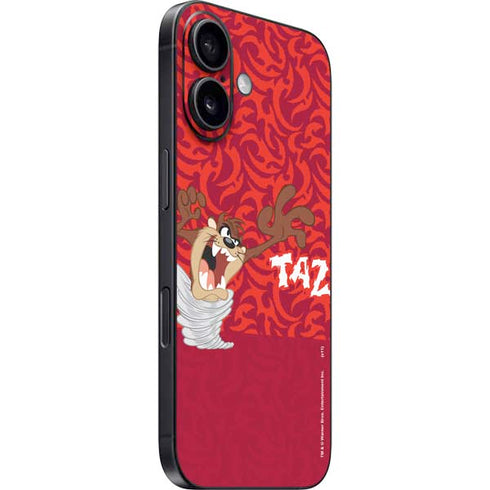 Looney Tunes Tasmanian Devil Swirl iPhone 16 Skin