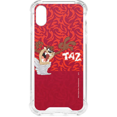Looney Tunes Tasmanian Devil Swirl iPhone XS Clear Case