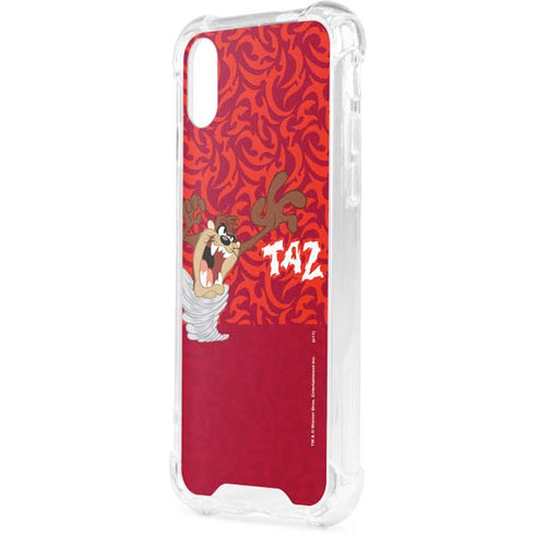 Looney Tunes Tasmanian Devil Swirl iPhone XS Clear Case