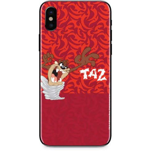 Looney Tunes Tasmanian Devil Swirl iPhone XS Skin