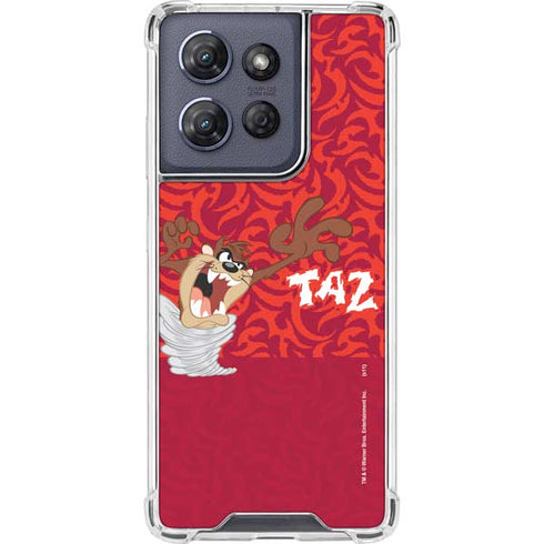 Looney Tunes Tasmanian Devil Swirl Moto G 5G (2025) Clear Case