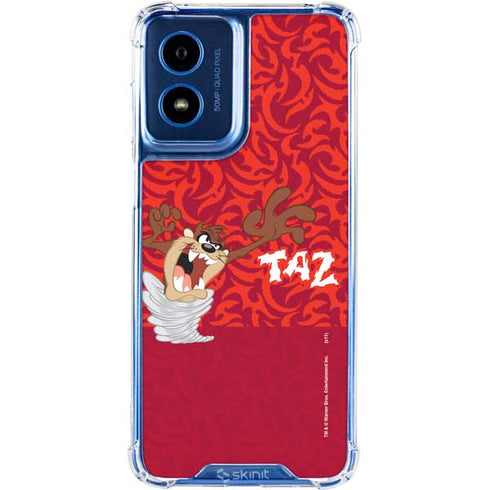 Looney Tunes Tasmanian Devil Swirl Moto G 5G (2024) Clear Case