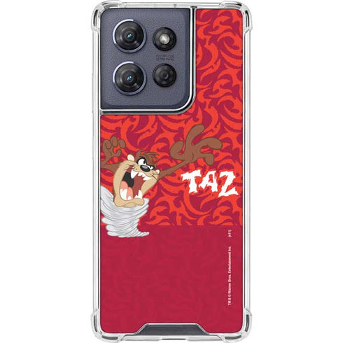 Looney Tunes Tasmanian Devil Swirl Moto G Play 5G (2025) Clear Case