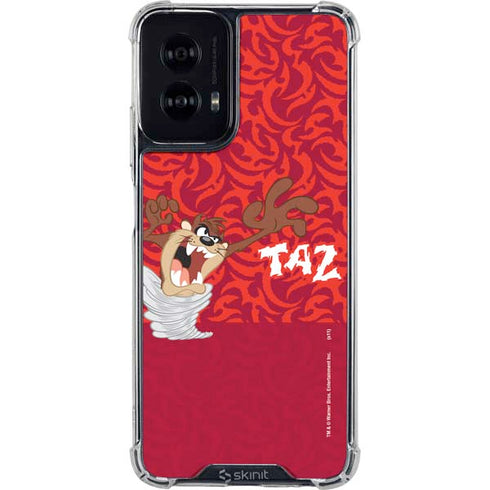 Looney Tunes Tasmanian Devil Swirl Moto G Power 5G (2024) Clear Case