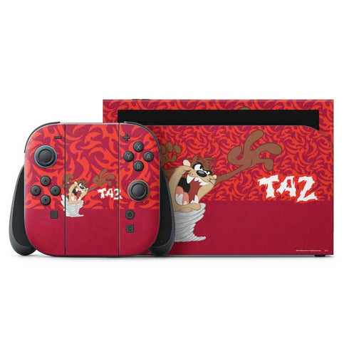 Looney Tunes Tasmanian Devil Swirl Nintendo Switch 2 (2025) with Joy-Con Skin