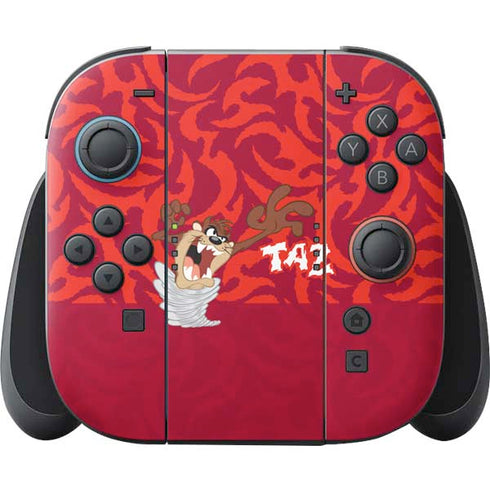 Looney Tunes Tasmanian Devil Swirl Nintendo Switch 2 (2025) Joy-Con Controller Skin