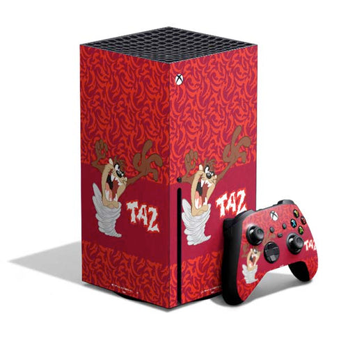 Looney Tunes Tasmanian Devil Swirl Xbox Series X Skins