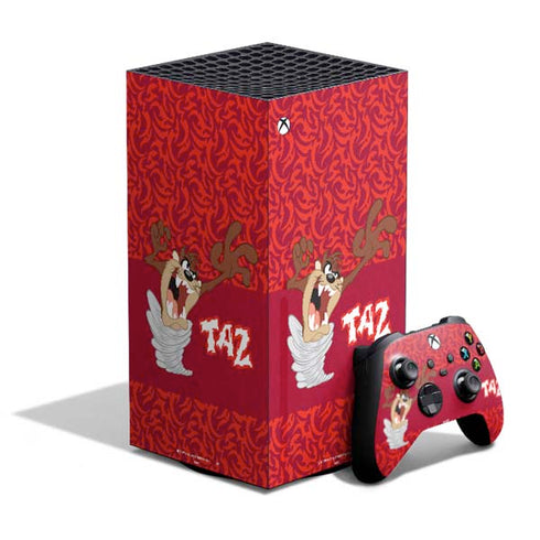 Looney Tunes Tasmanian Devil Swirl XBox Series X Digital Edition Bundle Skin