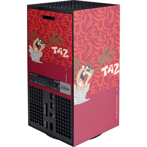 Looney Tunes Tasmanian Devil Swirl XBox Series X Digital Edition Console Skin