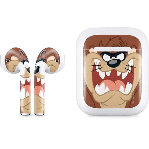 Looney Tunes Tasmanian Devil Up Close Apple AirPods Skin