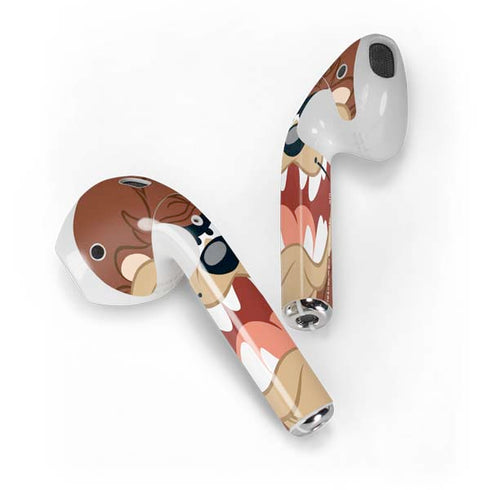Looney Tunes Tasmanian Devil Up Close Apple AirPods Skin