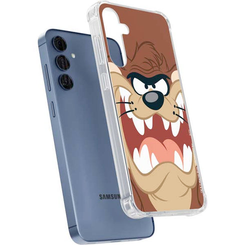 Looney Tunes Tasmanian Devil Up Close Galaxy A55 5G Clear Case