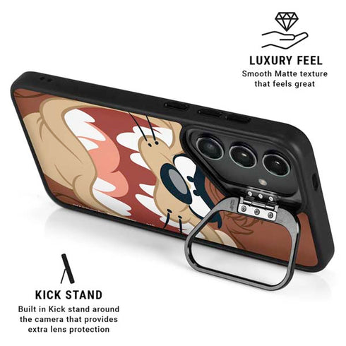 Looney Tunes Tasmanian Devil Up Close Galaxy S25 Kickstand Case