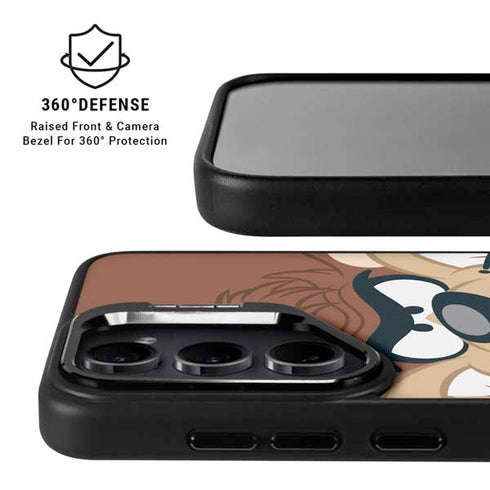 Looney Tunes Tasmanian Devil Up Close Galaxy S25 Kickstand Case
