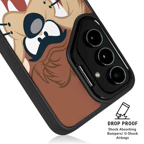 Looney Tunes Tasmanian Devil Up Close Galaxy S25 Kickstand Case
