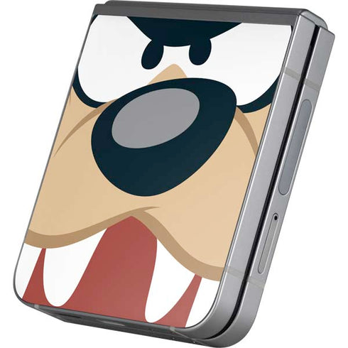 Looney Tunes Tasmanian Devil Up Close Galaxy Z Flip6 Skin