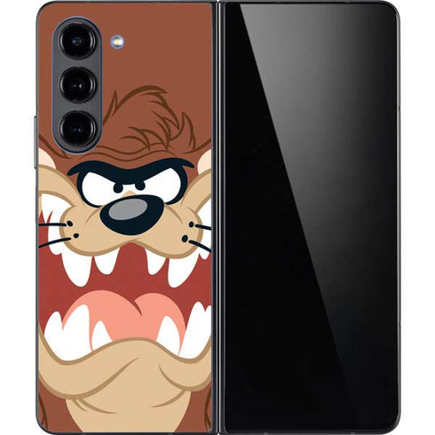 Looney Tunes Tasmanian Devil Up Close Galaxy Z Fold5 5G Skin
