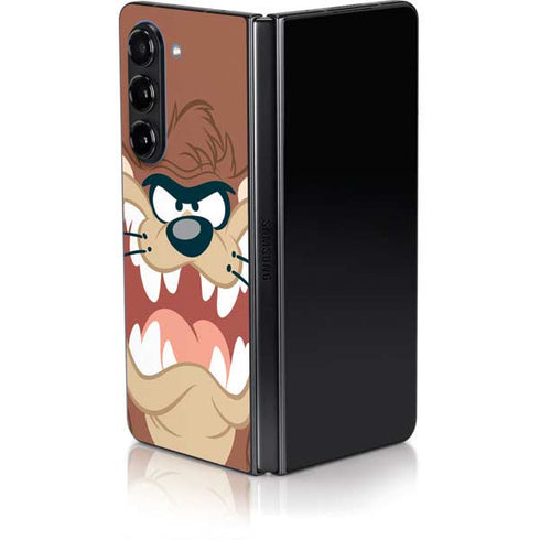Looney Tunes Tasmanian Devil Up Close Galaxy Z Fold5 5G Skin
